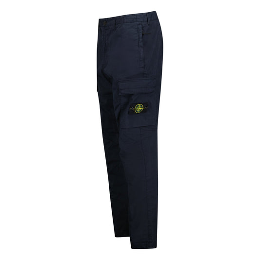 Stone Island Tapered Cargo Trousers Navy