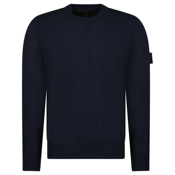 Stone Island Thick Ghost Badge Jumper Navy