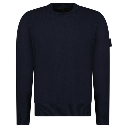Stone Island Thick Ghost Badge Jumper Navy