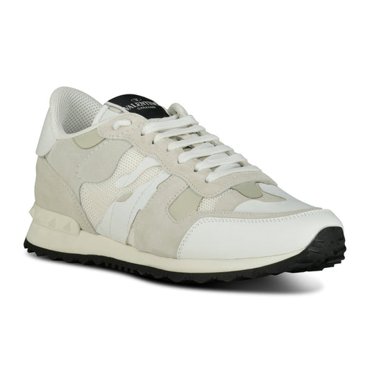 Valentino Garavani Camouflage Rockrunner Trainers White
