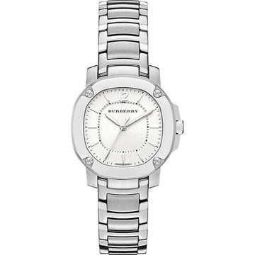 Burberry The Britain Silver Dial Silver Steel Strap Watch for Women - BBY1703