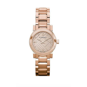 Burberry Ladies Watch The City Diamonds 26mm Rose Gold BU9215